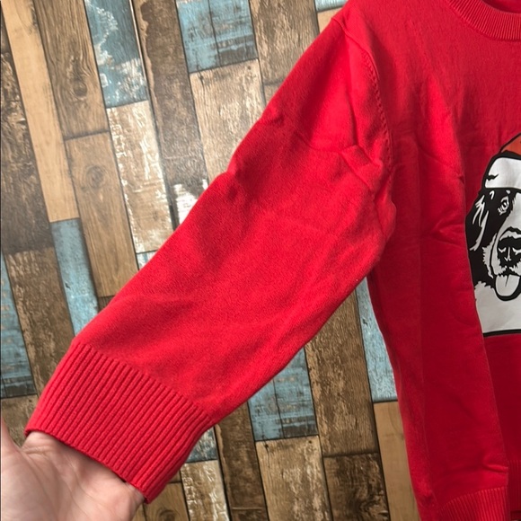 Women’s XL red cotton santa paws Christmas  Sweater - Picture 7 of 15